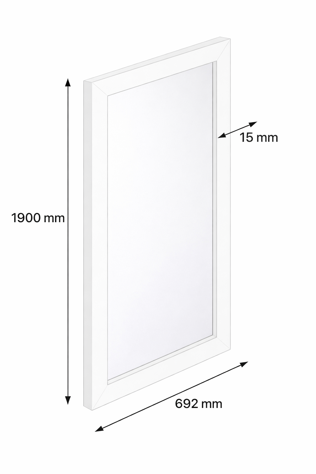 Espejo de Melamina Blanco