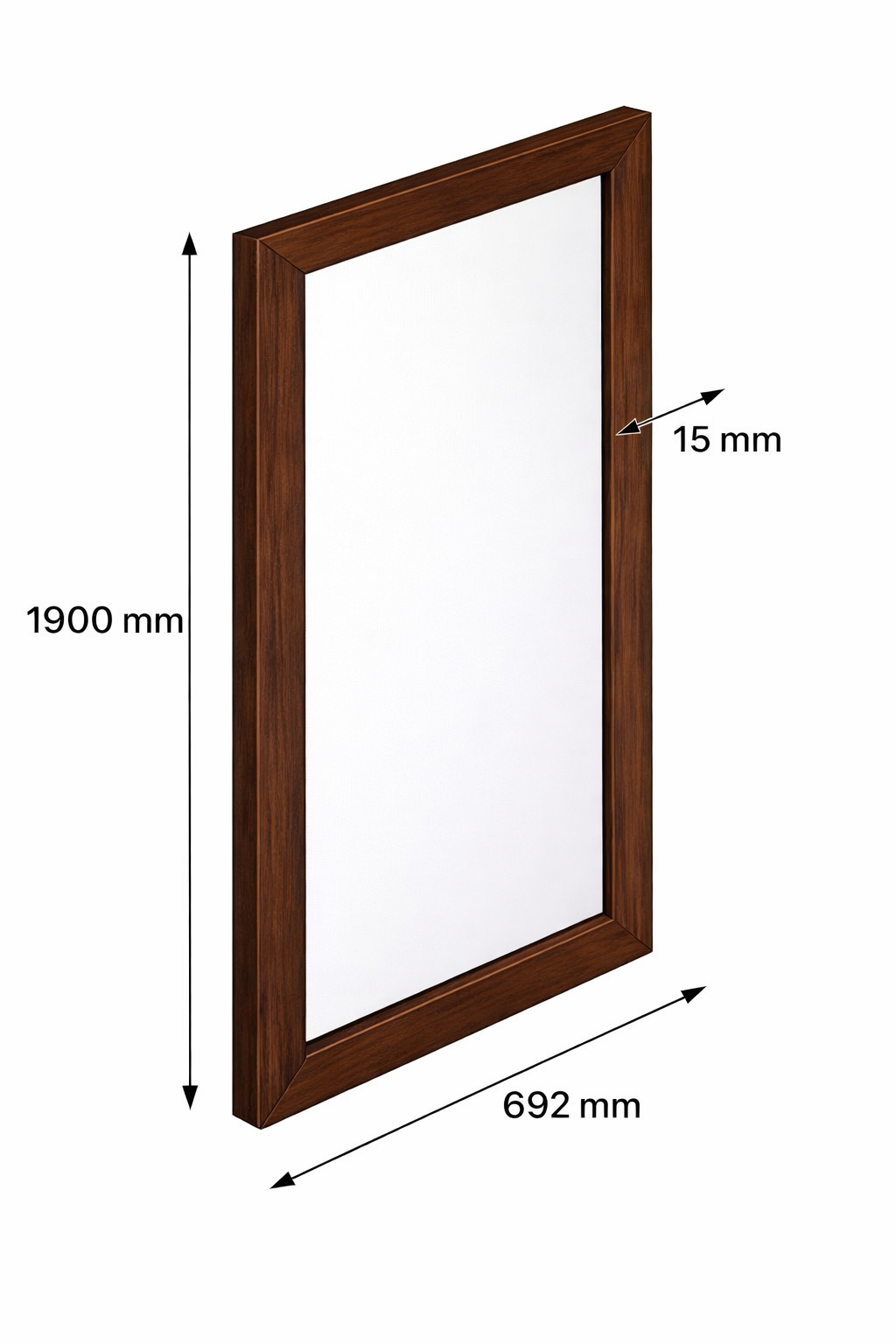 Espejo de Melamina Café Oscuro